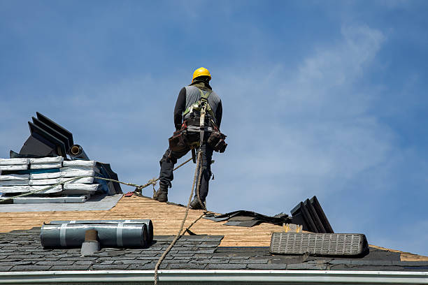 Professional Roofing technician working in Thor, IA